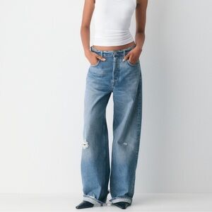 Citizens Of Humanity Ayla Solano size 25 Wide-Leg Cuffed Jeans